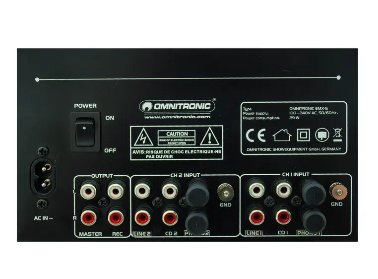 OMNITRONIC PM-222 2-channel DJ mixer 